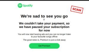 spotify scam email