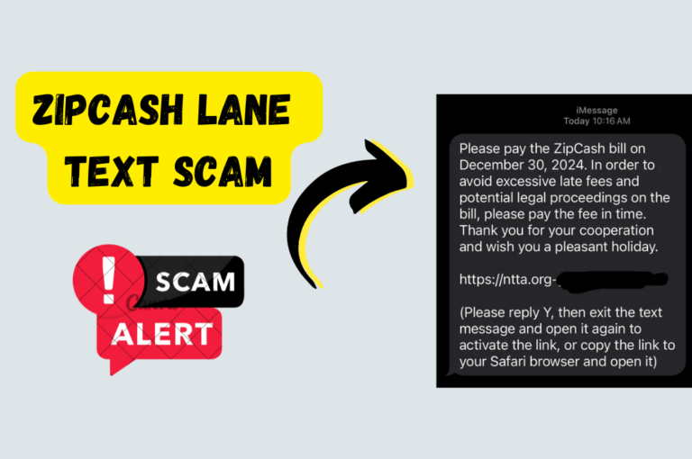 ZipCash Lane Text Scam: Fake NTTA.org Payment Messages